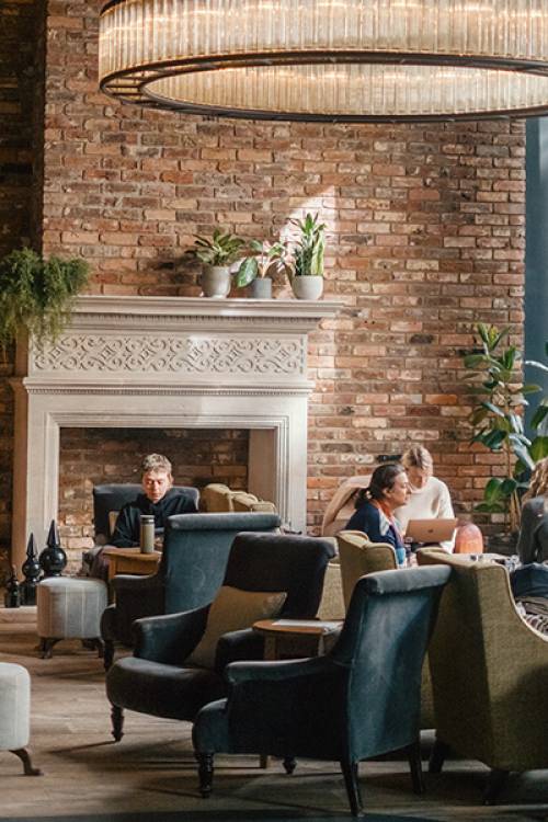 Zona del vestíbulo en The Hoxton, Shoreditch