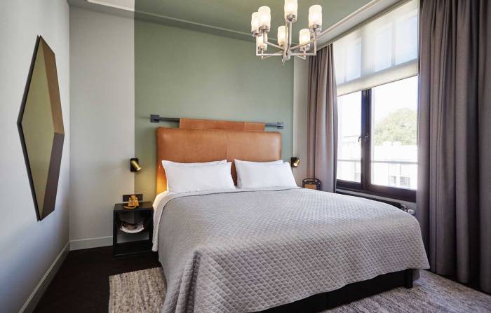 Double bed in Amsterdam