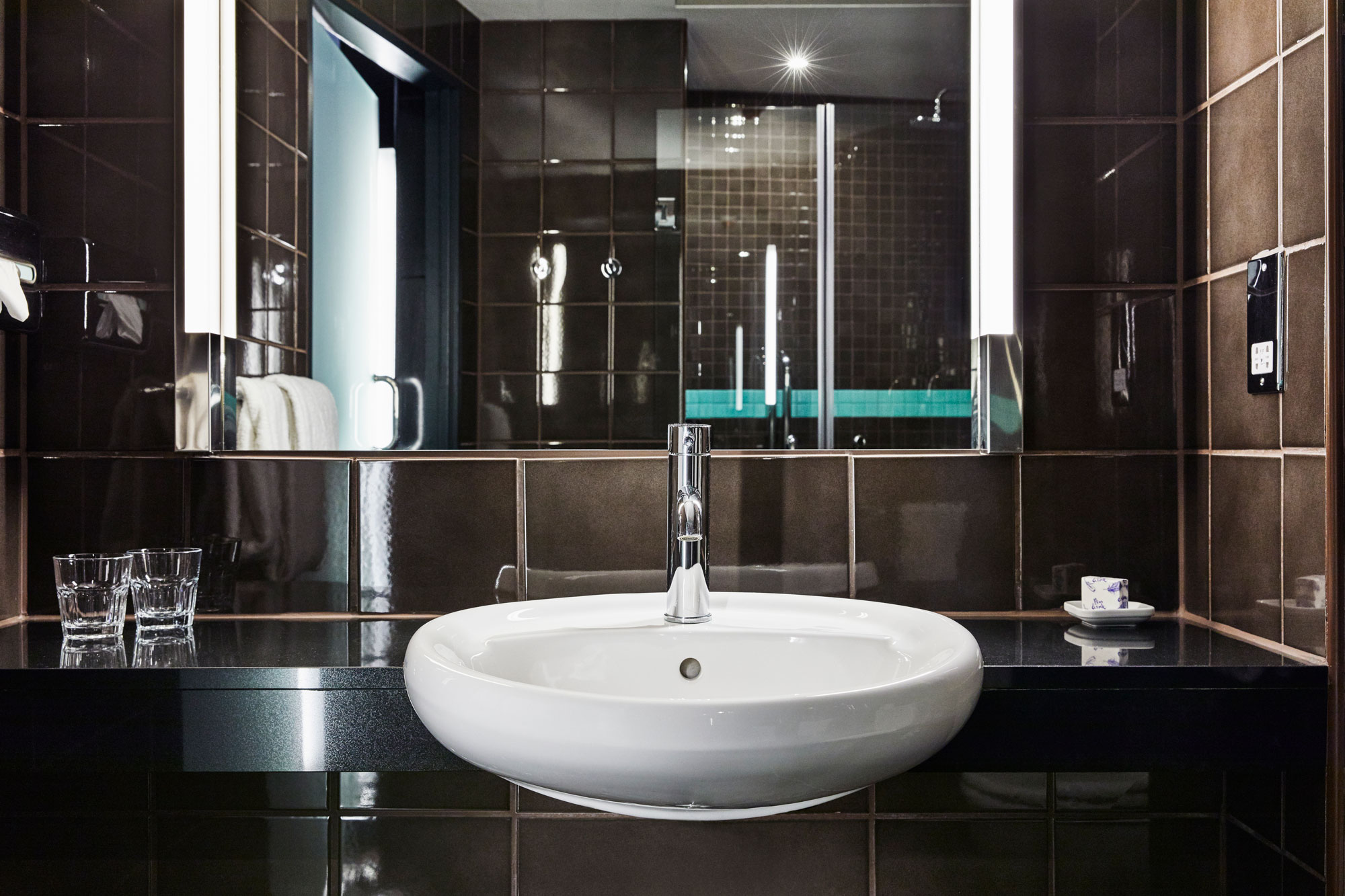 Bathroom in hotel room