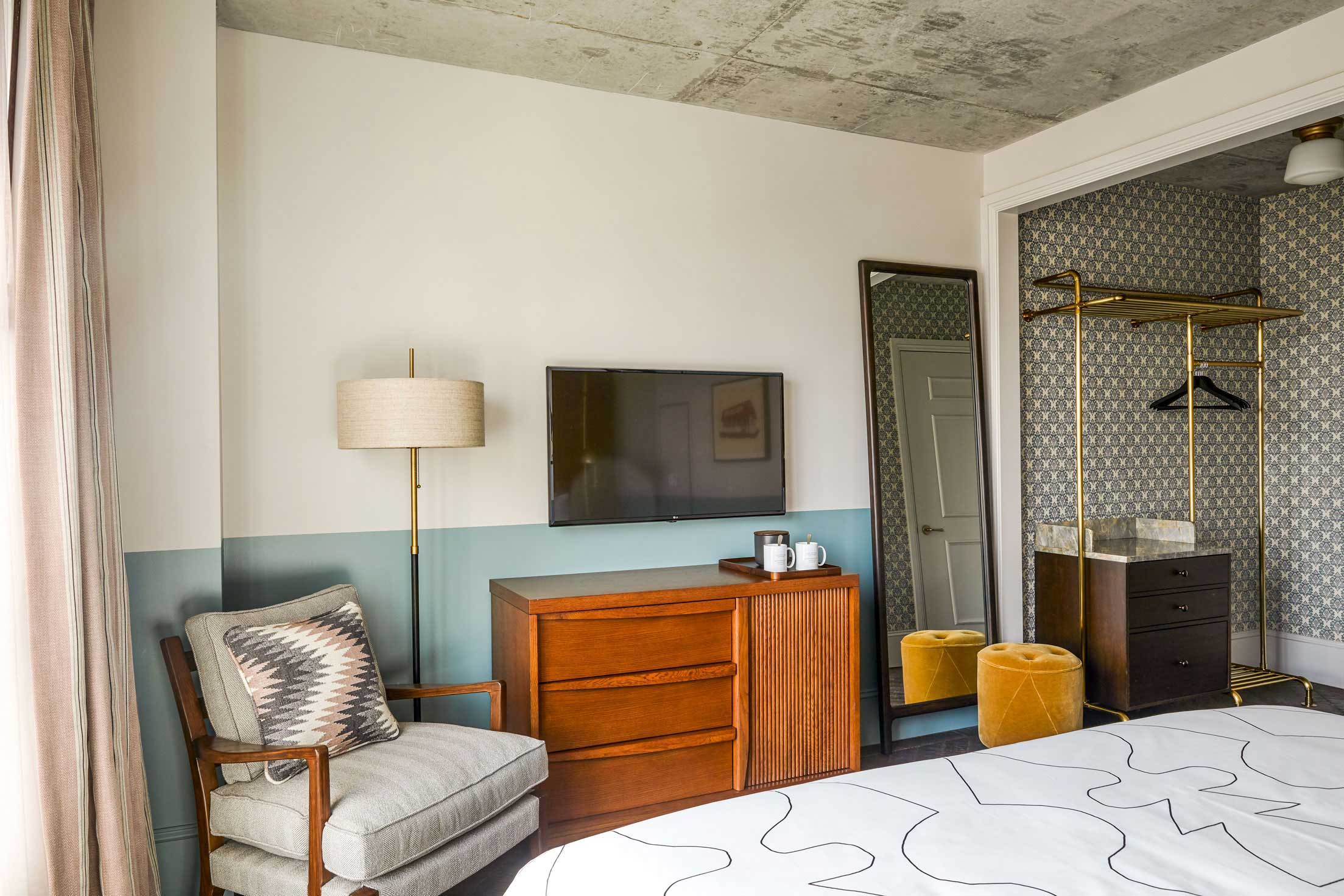 Furniture in bedroom