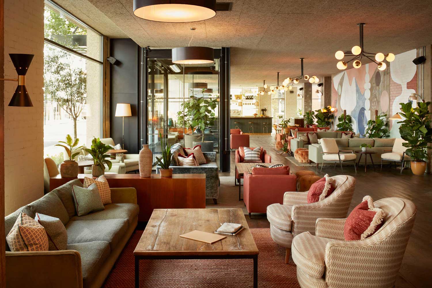 Lobby of Holborn hotel, redone in 2020
