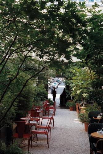 Außensitzplätze im Restaurant Bambou in Paris