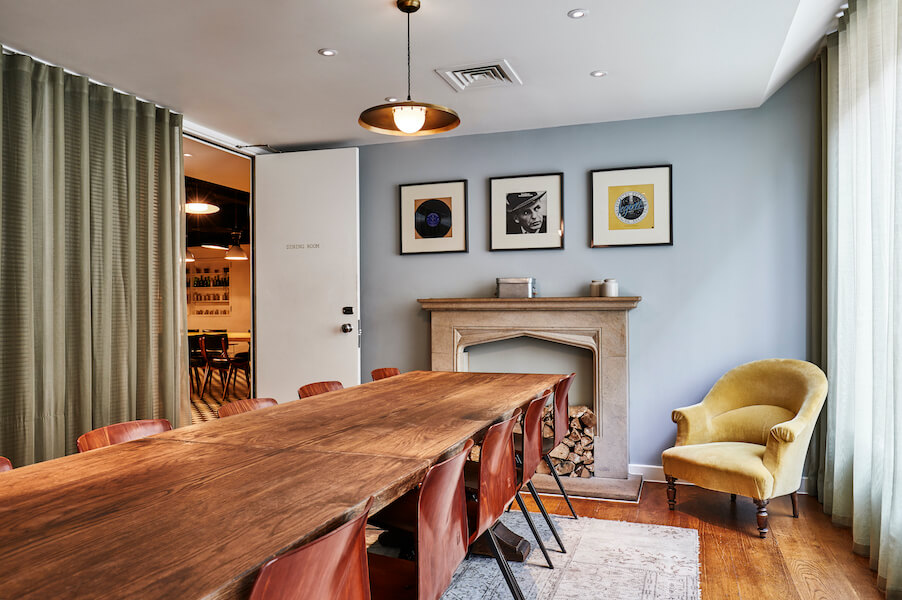 Meeting room set up at our Shoreditch hotel.