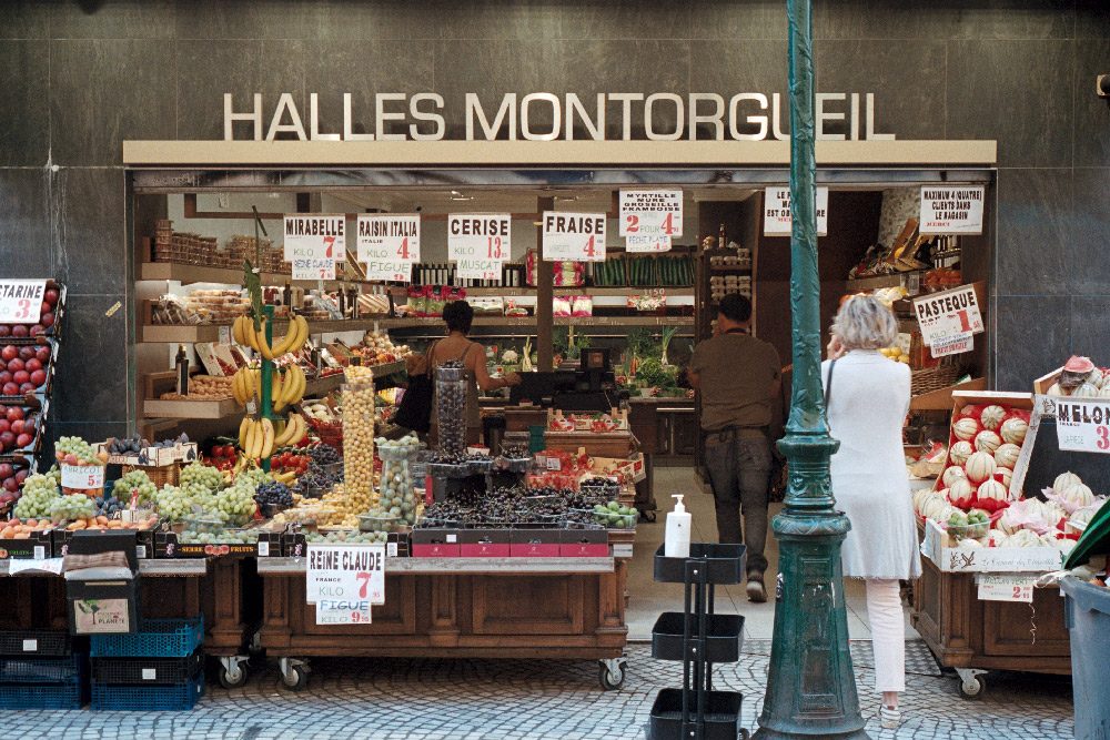 Mercato Halles Montorgueil a Parigi