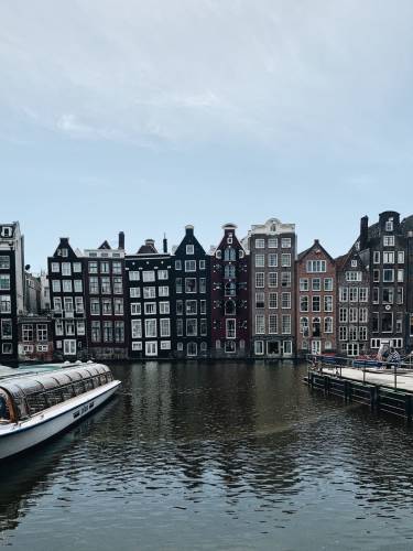 Maisons de canal à Amsterdam