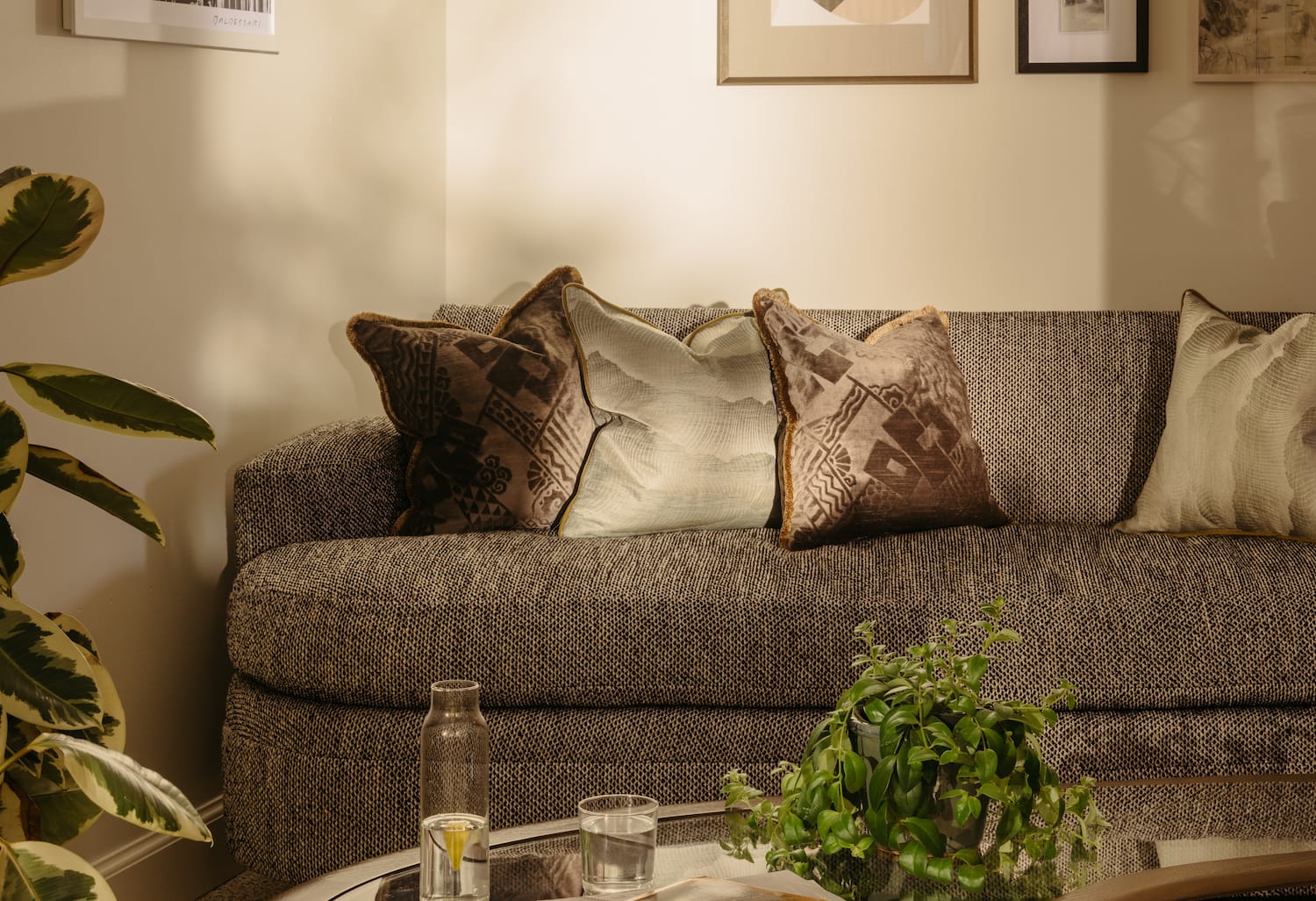 Lounge area with cushions