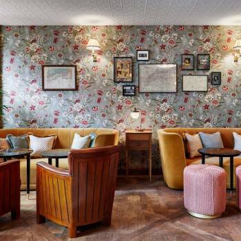 Comfortable seating in Jacques Bar