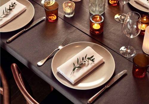 Place setting for private dining