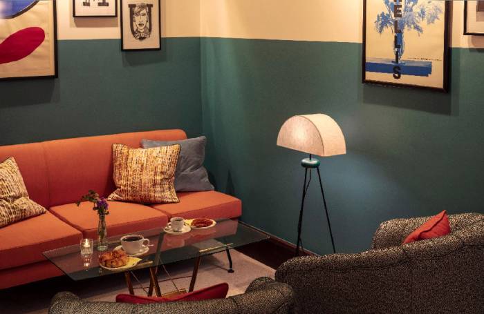 Comfortable sofas and coffee table in a corner of The Apartment