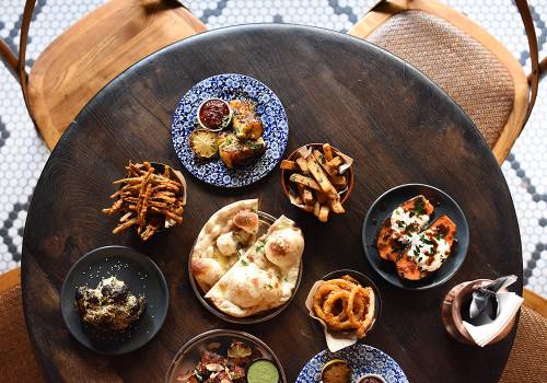 Spread of delicious Indian food at House of Tandoor