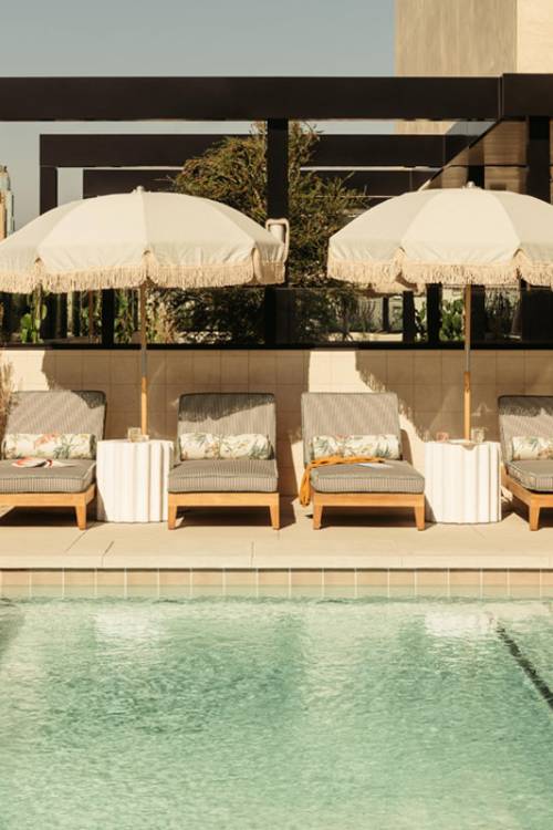 Piscina sul tetto dell'hotel The Hoxton Downtown LA